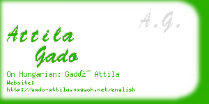 attila gado business card